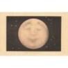 n°30553 - Carte à Système - Deux visages - Lune - The Honeymoon - Carte surréaliste