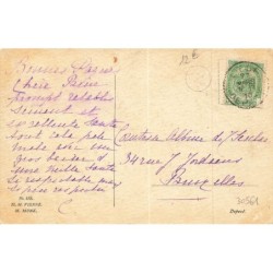 n°30561 - Joyeuses Pâques - MM Vienne n°488 - Oiseau mettant des moutons colorés dans son nid