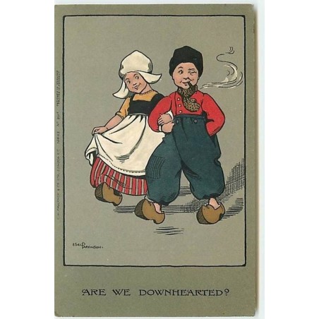 n°10408 - Carte Illustrateur - Ethel Parkinson - Are we Downhearted? - Couple de Hollandais