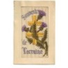 n°30604 - Carte Brodée - Souvenir de Lorraine - Croix