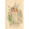 n°30627 - Carte Gaufrée - MSIB 13607 - Gesegnete Osfern - Deux anges entrourés de fleurs