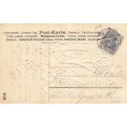 n°30627 - Carte Gaufrée - MSIB 13607 - Gesegnete Osfern - Deux anges entrourés de fleurs