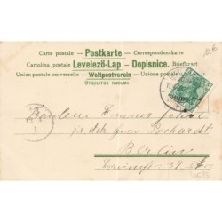 n°30633 - MSIB 13074 - Fröhliche Ostern - Deux anges au milieu d'arbres et de fleurs
