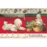n°30635 - Carte Gaufrée - Style Clapsaddle - Christmas Wishes - Bébé près de ses jouets - Poupée