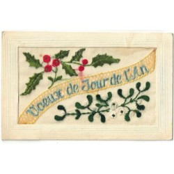 n°30651 -  Carte Brodée -...