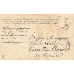 n°30665 - Carte Gaufrée - Fröhliche Weihnachten - MSIB 13559 - Ecureuils et village enneigé
