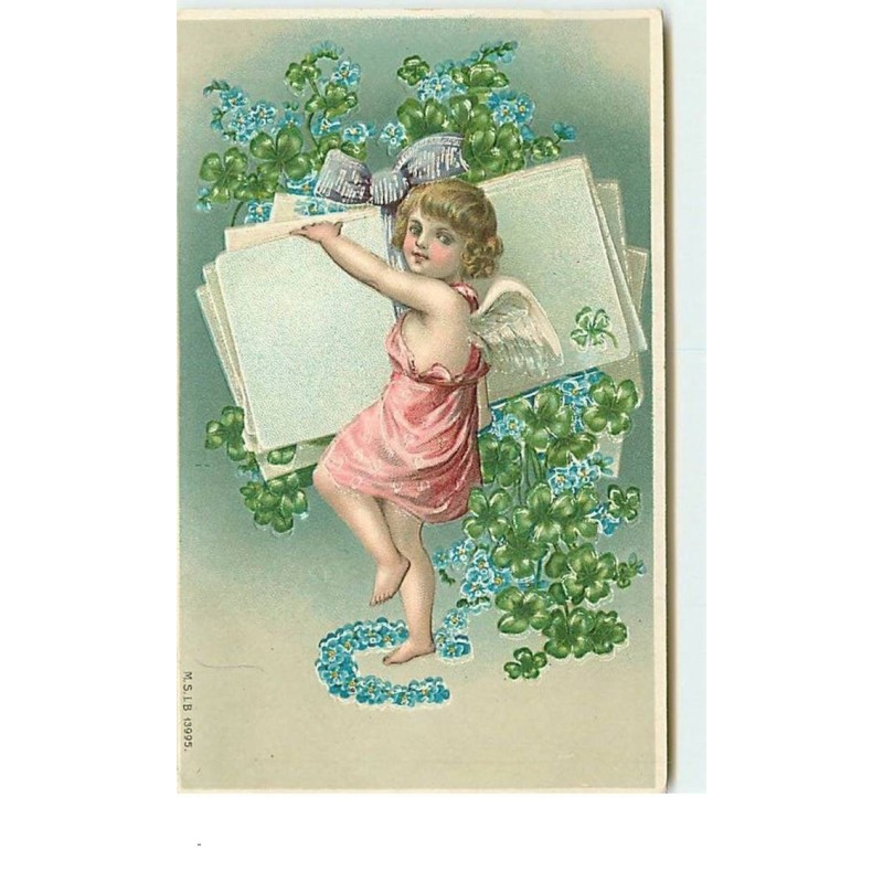 n°13898 - Carte Fantaisie - Ange portant des lettres