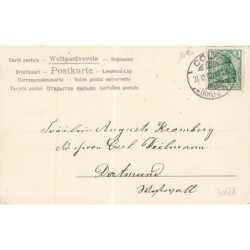 n°30668 - Prosit Neujahr - Fillette au Champagne - Oblitérée 1908