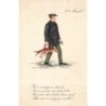 n°30684 - Fantaisie 1er Avril - Le Facteur et son Poisson d'Avril (1905)