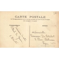 n°30687 - Carte Peinte à la Main - 1er Avril / Poisson d'Avril - Aviation Biplan Pêchant un Poisson