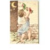n°13948 - Carl Hirsch - Ange accrochant une guirlande de roses
