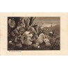 n°30707 - Illustrateur Arthur Thiele - Pâques - Nain et lapins peignant un oeuf - Fröhliche Ostern!