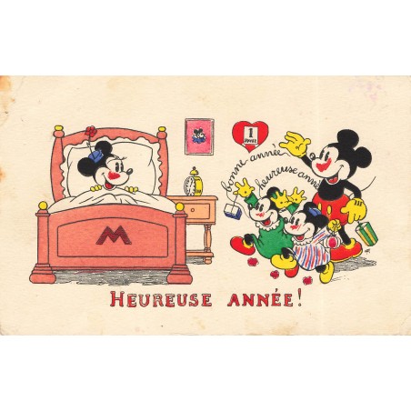 n°30711 - Walt Disney - Editions E. Séphériadès - Mickey, Minnie et les enfants - Heureuse Année !