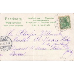 n°30712 - Fröhl iche Pfingsten- Cupidon aux ailes de papillon sur branche fleurie