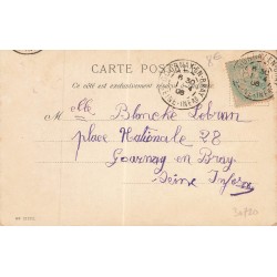 n°30720 - 1er Avril - Caricature Homme au grand nez avec Poisson d'Avril et Chapeau