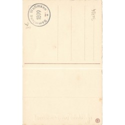 n°30724 - Fröhliche Weihnachten - Fillette au manchon et branche de houx