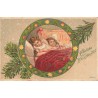 n°30727 - Carte Gaufrée - Illustrateur Mailick - Fröhliche Weihnachten - Enfants endormis et poupées