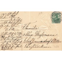 n°30731 - Carte Gaufrée - Fröhliche Weihnachten - MSIB 13920 - Ange de Noël avec poupées et cloches