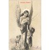 n°30734 - Joyeuses Pâques - Ange à l'agneau et Saint Jean-Baptiste enfant - Mouton