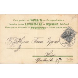 n°30746 - Fantaisie - MSIB 13901 - Cupidon facteur remettant une lettre à une jeune femme - Poème romantique allemand