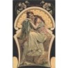 n°30780 - Art Nouveau - Joyeuses Pâques - Femme à la Cloche et Pensées
