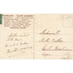 n°30786 - Carte Gaufrée - Saint Nicolas, Enfant Jésus et Sapin de Noël - Bonne Année - SER. 127