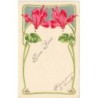 n°30788 - Carte Gaufrée - Bonne Année - Fleurs de Cyclamens Art Nouveau