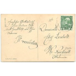 n°14026 - B.K.W.I. n°2775 - Glückliches Neujahr - Teckel - Dackel - chat
