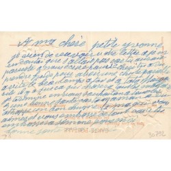 n°30792 - Carte Gaufrée - Chien et poupée japonaise - Houx - Bonne et heureuse année