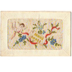 n°14061 - Carte Brodée -...