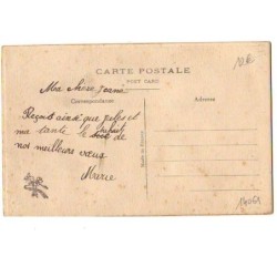 n°14061 - Carte Brodée - Bonne Année - Ange