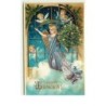 n°14073 - Carte Fantaisie - Gesegnete Weihnachten - Ange gardien apportant un sapin