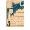 n°14121 - Pierrot se cachant le visage avec ses mains sous la lune