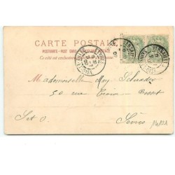 n°14121 - Pierrot se cachant le visage avec ses mains sous la lune
