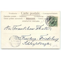 n°10412 - Carte Fantaisie - Fröhliche Weihnachten - Ange jouant du violon