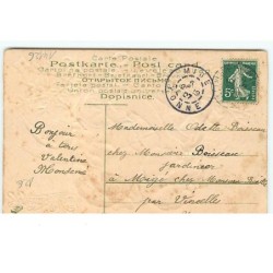 n°14126 - Carte Gaufrée - Joyeux Noël - Anges