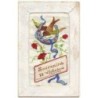 n°14154 - Carte Brodée - Souvenir du 22ème d'Infanterie Coloniale