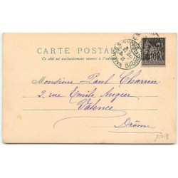 n°10418 - Carte Fantaisie - Joyeux Noël - Père Noël dans son traineau
