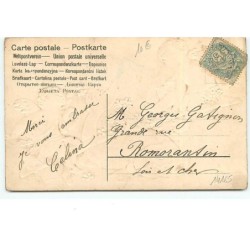 n°14165 - Carte Gaufrée - Clapsaddle - 1er Avril - Du gai Printemps Avril annonce le retour ... mon amour