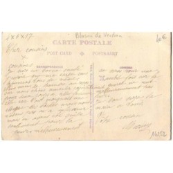 n°14252 - Carte Brodée - Souvenir du 340ème d'Infanterie - Blason de Verdun