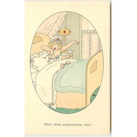 n°14271 - MM Vienne n°905 - Muss denn aufgestanden sein ? - Fillette se réveillant
