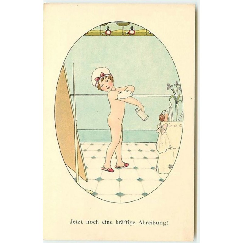 n°14273 - MM Vienne n°905 - Jetzt noch eine kräftige Abreibung - Fillette se lavant