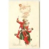 n°14278 - MM Vienne n°546 - Glückliches Neujahr - Hommes autour d'une bouteille de champagne  avec une jeune femme