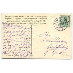 n°14292 - Carte Gaufrée - Flatscher - Jeunes filles avec des chatons  chat