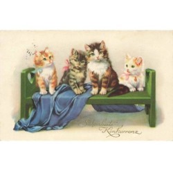 Fantaisie - Quatre chats...