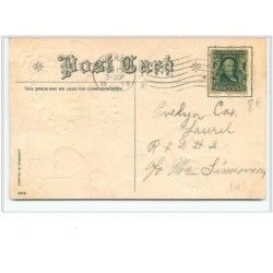 n°1043 - Carte Gaufrée - To my Sweetheart - Angelot et coeur