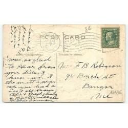 n°14336 - Carte Gaufrée - Easter Greetings - Jeune femme dans un oeuf