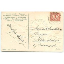 n°10430 - Carte Fantaisie Gaufrée - Gelukkig Nieuwjaar - Lutin, nain