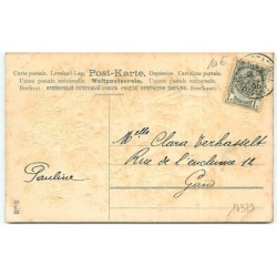 n°14379 - Carte Gaufrée - Joyeux Noël - Fillettes décorant un sapin