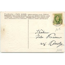 n°14382 - Carte Gaufrée - God Jul - Père Noël apportant des jouets